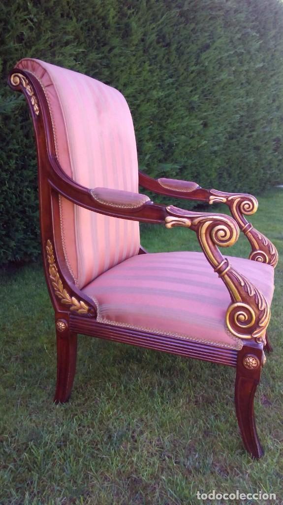 Antig&uuml;edades: SILL&Oacute;N INGLES DE LUJO ANTIGUO - Foto 3