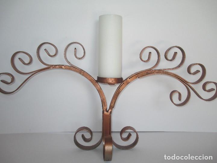 Antig&uuml;edades: GRAN CANDELABRO DE FORJA RUSTICO - Foto 1