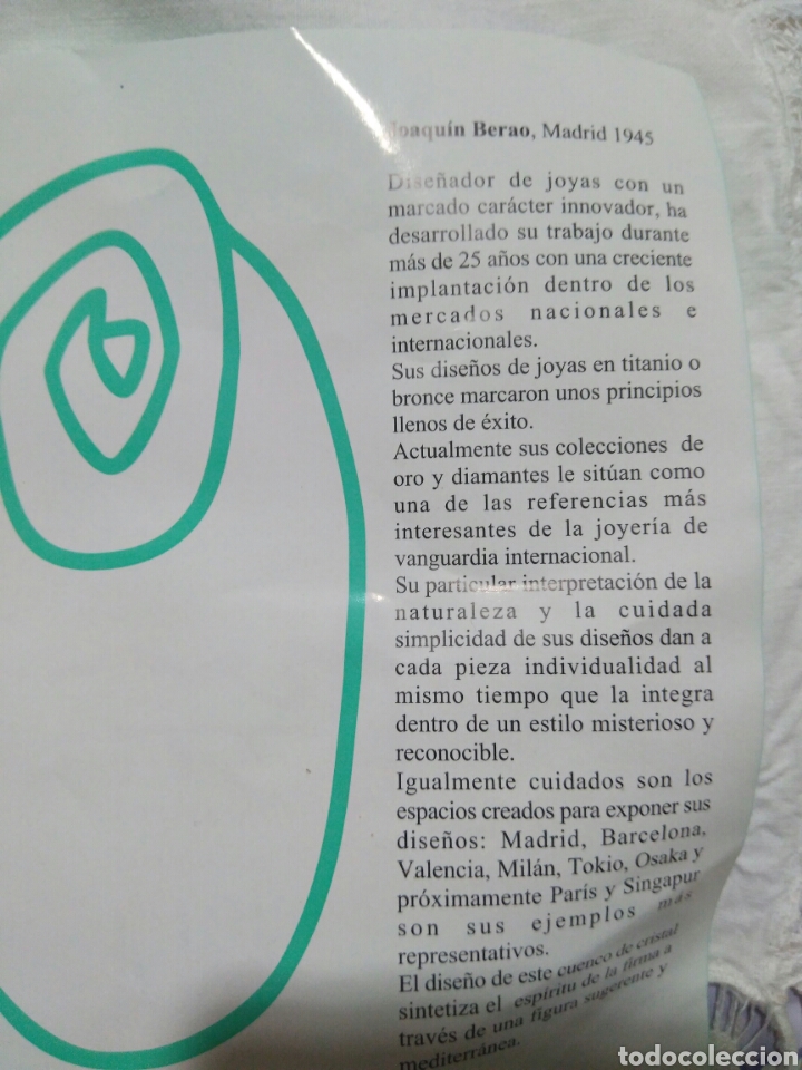 Antig&uuml;edades: Cuenco de cristal firmado - Foto 3