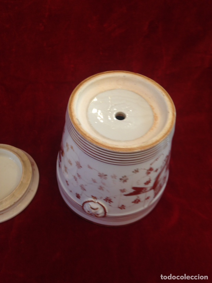Antig&uuml;edades: Macetero de porcelana con base, siglo XIX - Foto 9