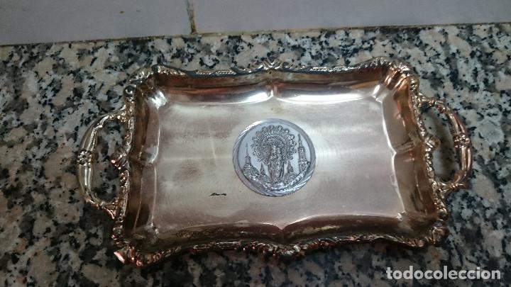 Antig&uuml;edades: PLATO PLATEADO VIRGEN DEL PILAR - Foto 1