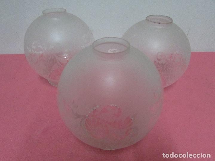Antig&uuml;edades: Tulipas lote de 3 de cristal # - Foto 1
