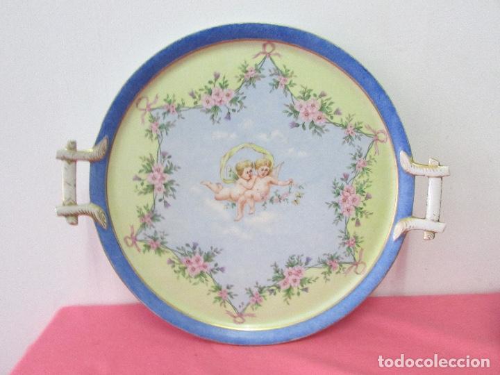 Antig&uuml;edades: Bandeja francesa angeles con asas a&ntilde;o 1800 # - Foto 1