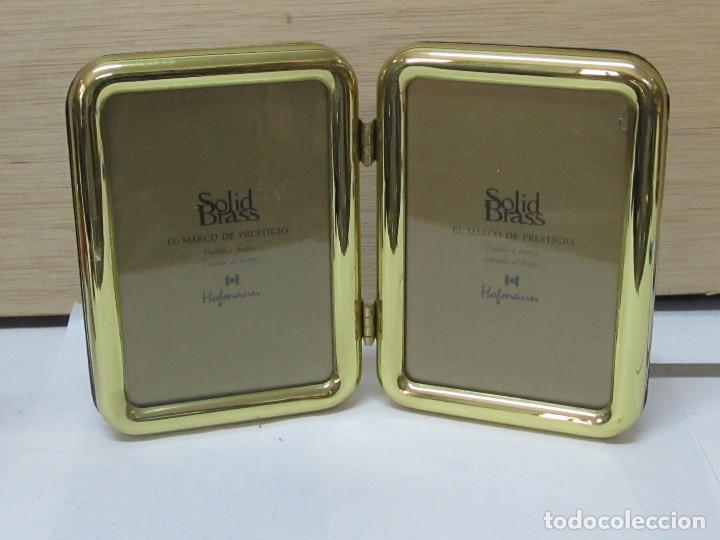 Antig&uuml;edades: MARCO DOBLE VINTAGE SOLID BRASS - Foto 1