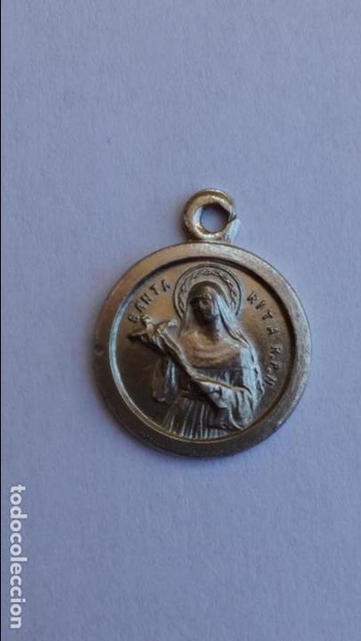 Antig&uuml;edades: Medalla de santa rita de 1,5 cms de diametro - Foto 1