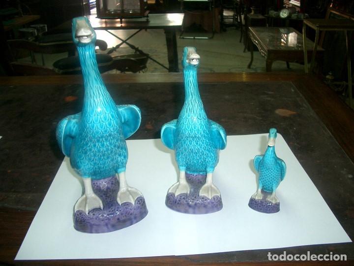 Antig&uuml;edades: Porcelana china azul turquesa REF-8216 - Foto 1