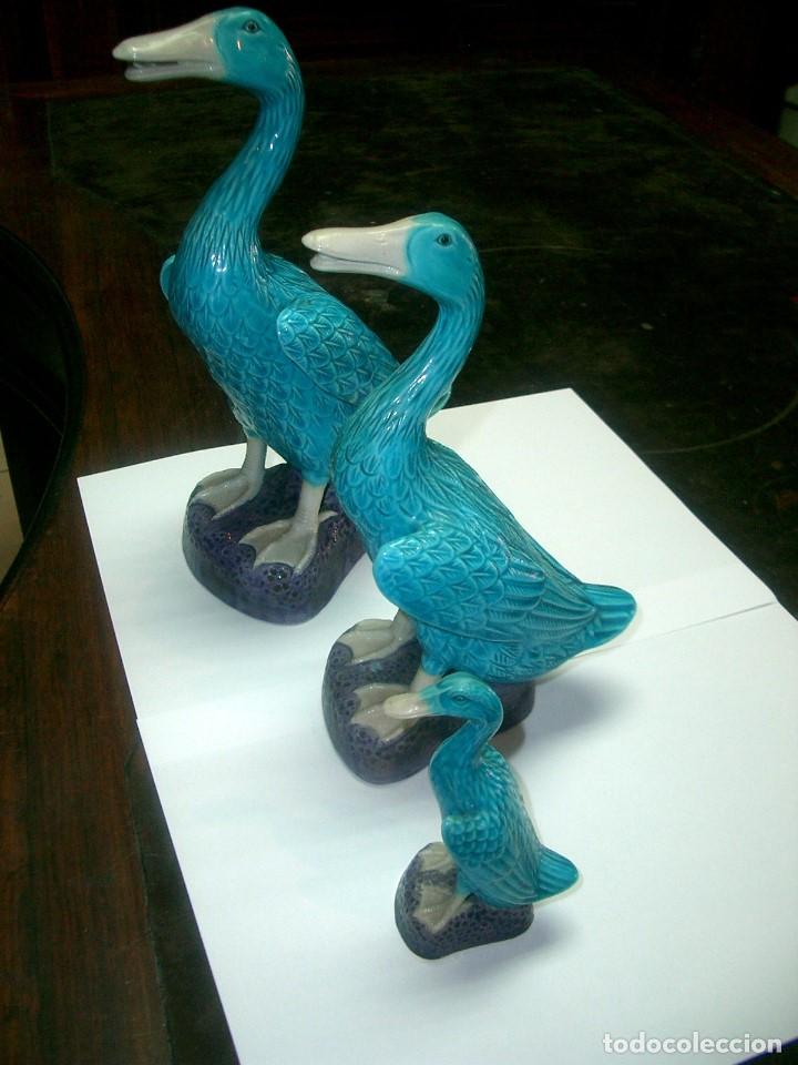 Antig&uuml;edades: Porcelana china azul turquesa REF-8216 - Foto 2