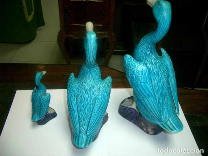 Antig&uuml;edades: Porcelana china azul turquesa REF-8216 - Foto 3