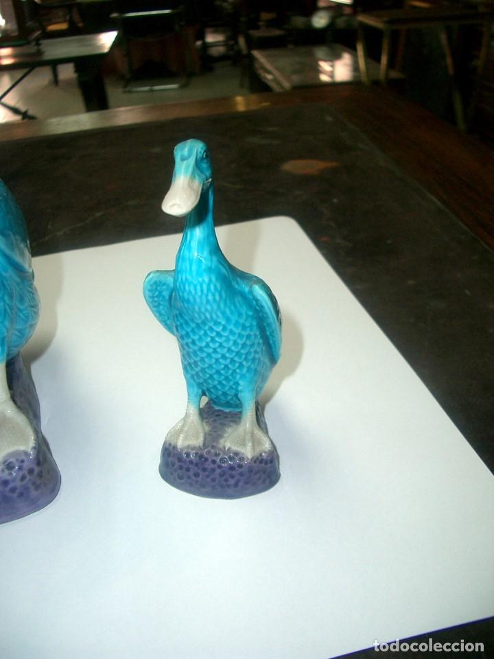 Antig&uuml;edades: Porcelana china azul turquesa REF-8216 - Foto 4