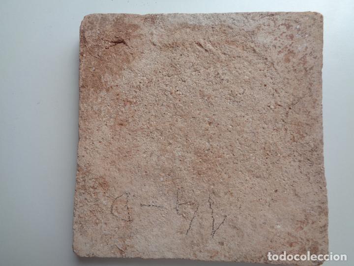 Antig&uuml;edades: AZULEJO BALDOSA SIGLO XVIII.REF&ordf;14D - Foto 2