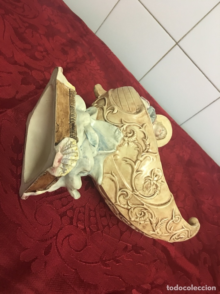 Antig&uuml;edades: Fabuloso biscuitt centroeuropeo &rdquo;ni&ntilde;o en barca &rdquo; - Foto 4