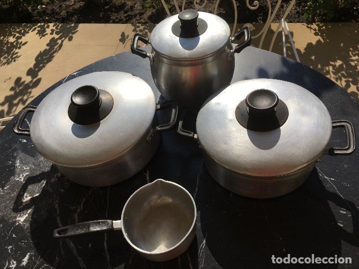 Antig&uuml;edades: BATER&Iacute;A DE COCINA DE ALUMINIO - Foto 2
