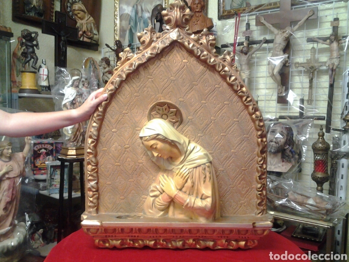 Antig&uuml;edades: Retablo antiguo de la Virgen Maria - Foto 1