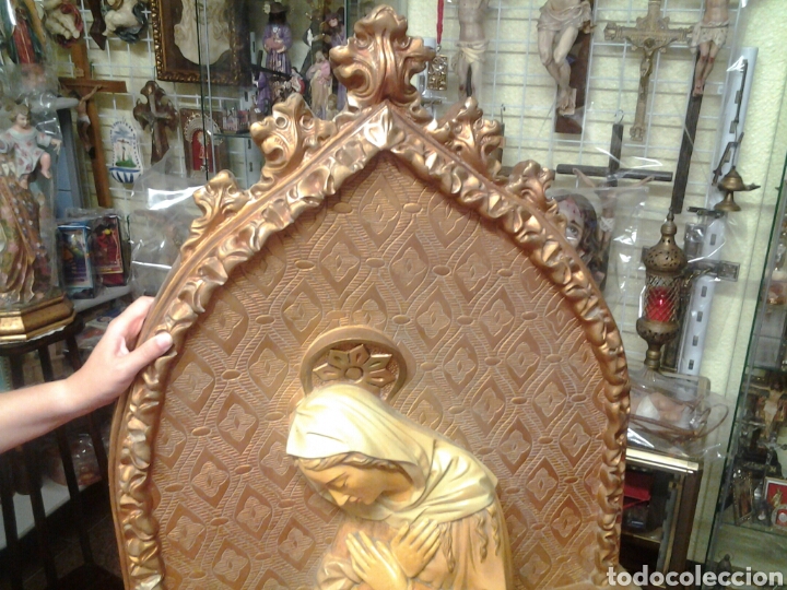 Antig&uuml;edades: Retablo antiguo de la Virgen Maria - Foto 2