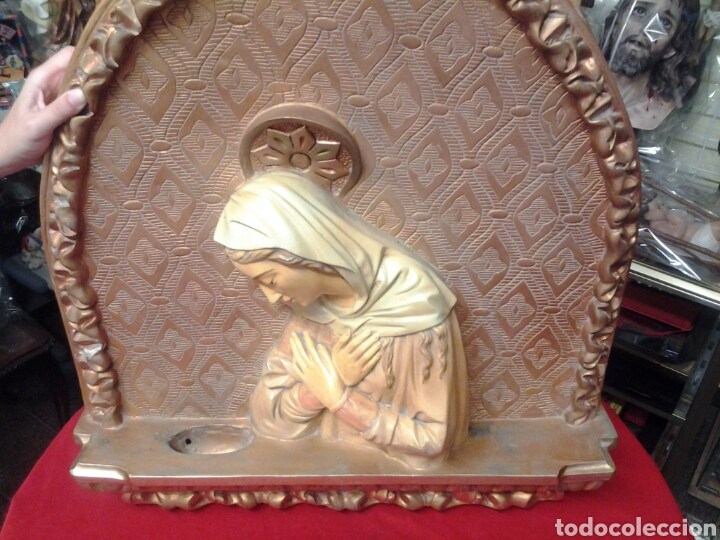 Antig&uuml;edades: Retablo antiguo de la Virgen Maria - Foto 3
