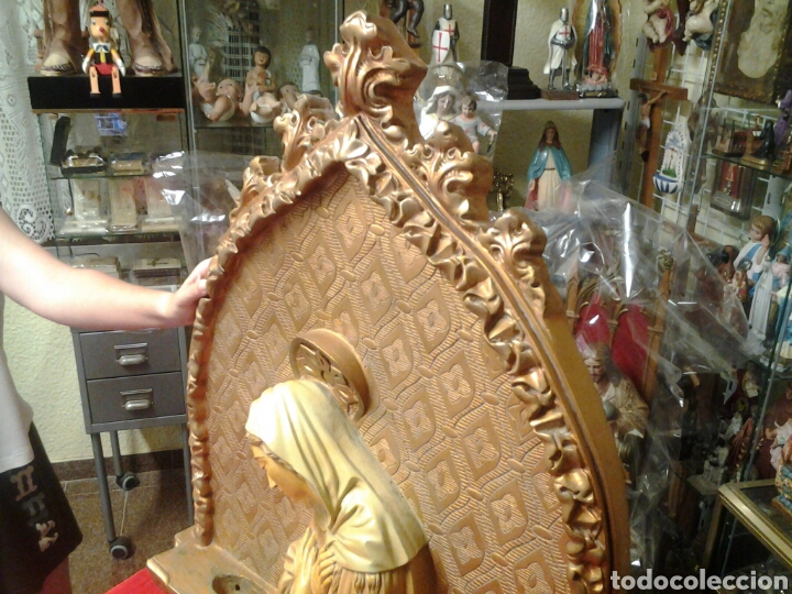 Antig&uuml;edades: Retablo antiguo de la Virgen Maria - Foto 4
