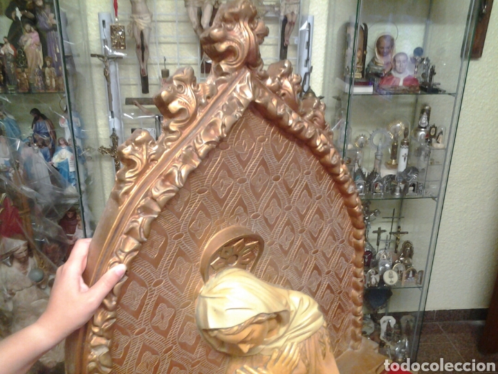 Antig&uuml;edades: Retablo antiguo de la Virgen Maria - Foto 5