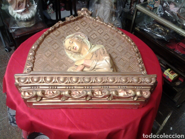 Antig&uuml;edades: Retablo antiguo de la Virgen Maria - Foto 7