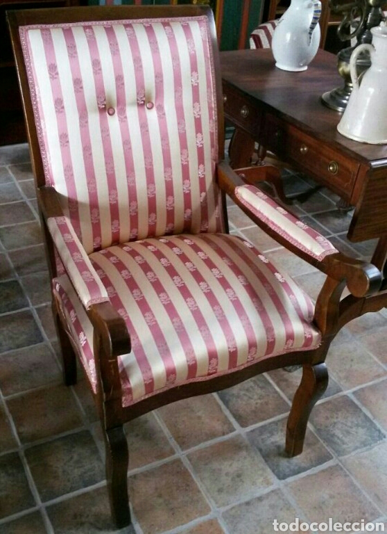 Antig&uuml;edades: Sillon original de epoca restaurado - Foto 1