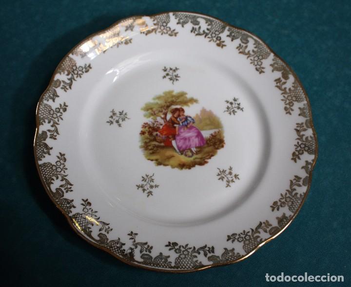 Antig&uuml;edades: Platos de postre, Limoges. Ref. 6059 - Foto 4