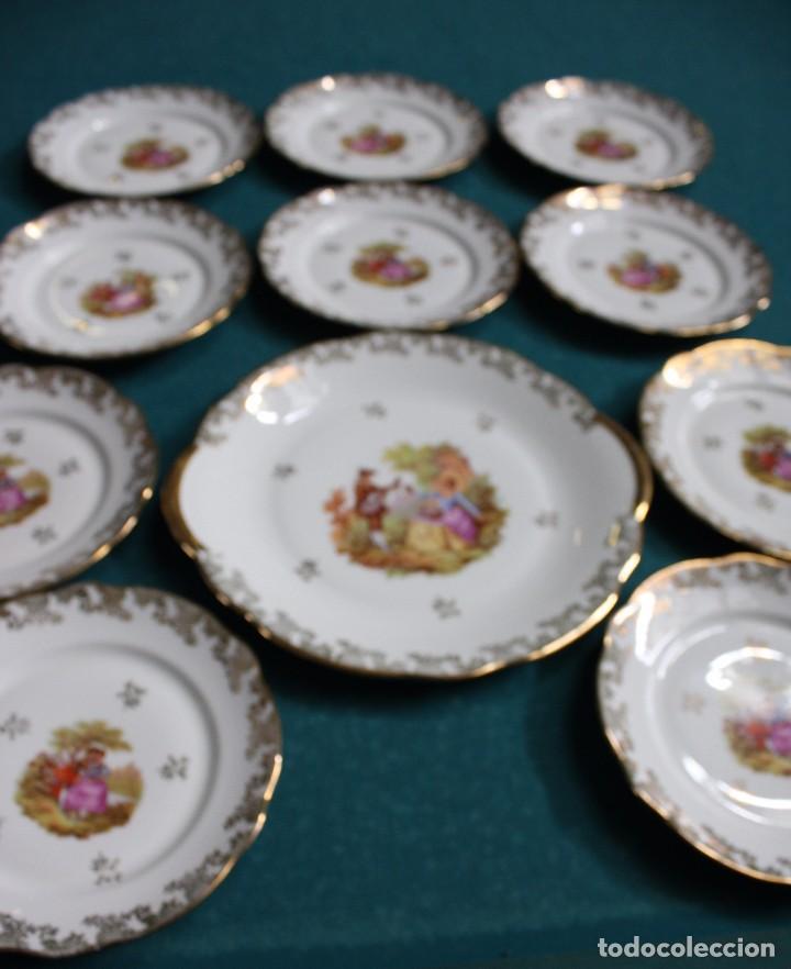Antig&uuml;edades: Platos de postre, Limoges. Ref. 6059 - Foto 10