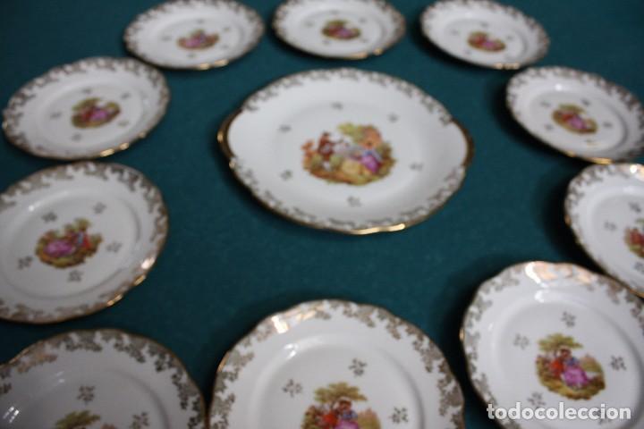 Antig&uuml;edades: Platos de postre, Limoges. Ref. 6059 - Foto 11
