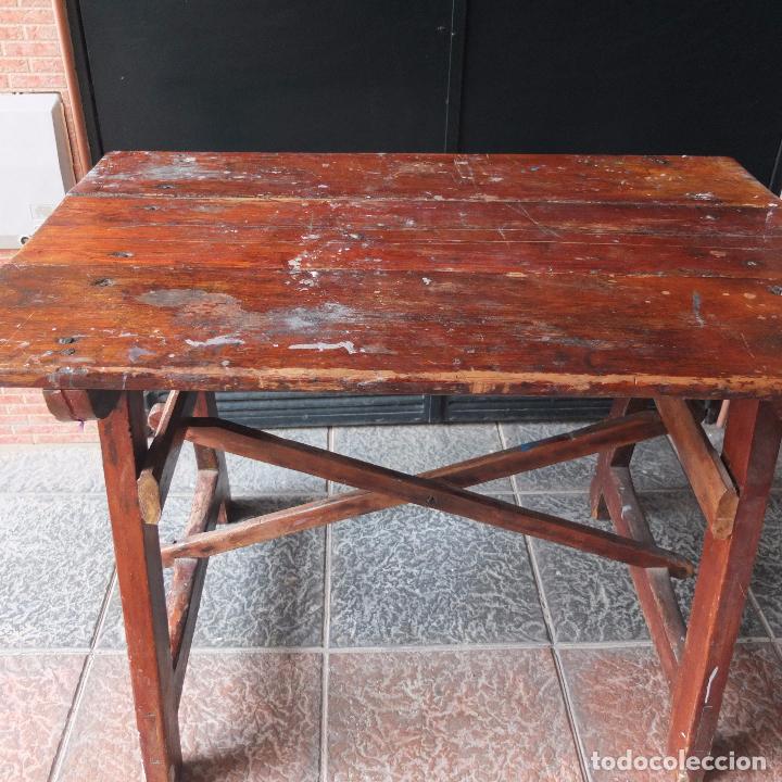 Antig&uuml;edades: ANTIGUA MESA TOCINERA - Foto 1