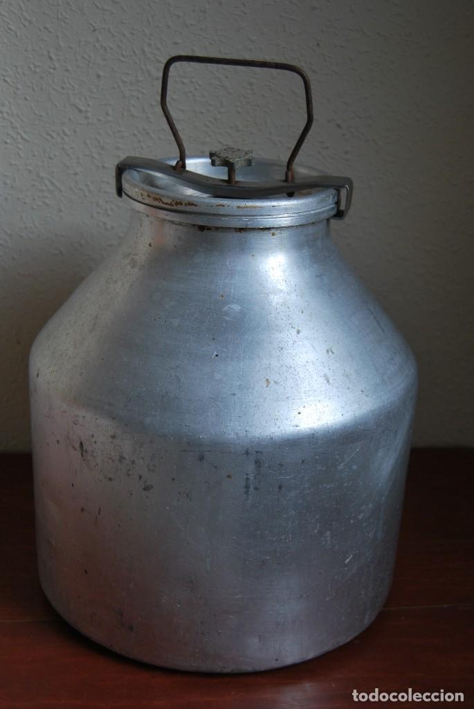Antig&uuml;edades: LECHERA DE ALUMINIO - OLLA DE LECHE - Foto 1