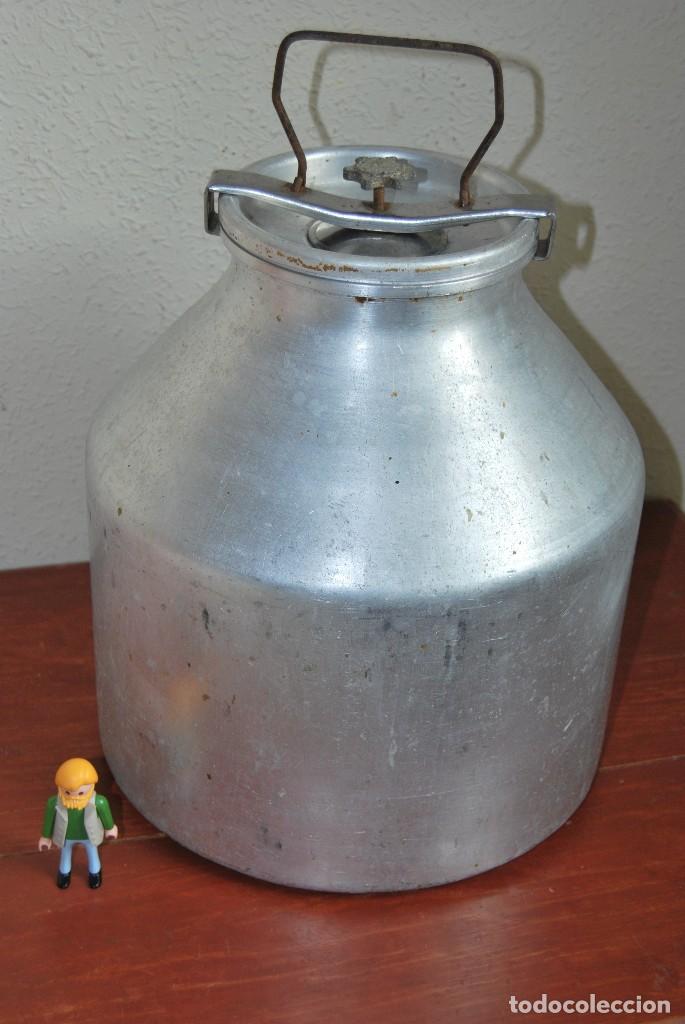 Antig&uuml;edades: LECHERA DE ALUMINIO - OLLA DE LECHE - Foto 2