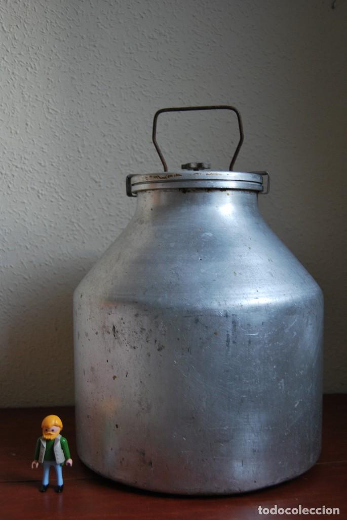 Antig&uuml;edades: LECHERA DE ALUMINIO - OLLA DE LECHE - Foto 5