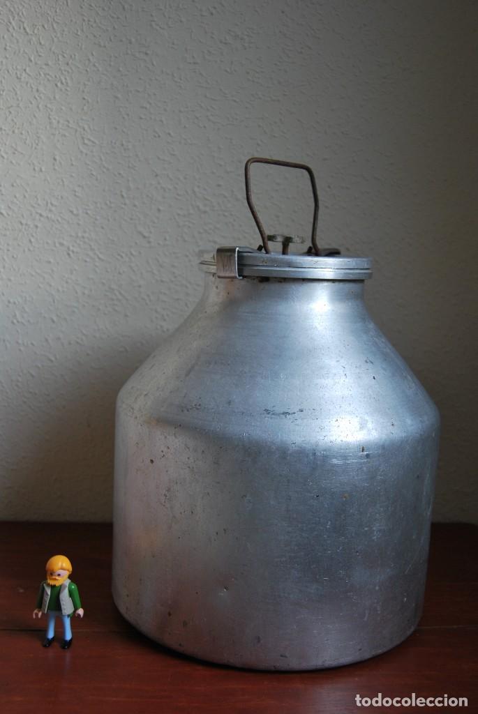 Antig&uuml;edades: LECHERA DE ALUMINIO - OLLA DE LECHE - Foto 6