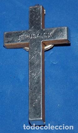 Antig&uuml;edades: CRUZ DE MADERA Y METAL DE JERUSALEN - Foto 2