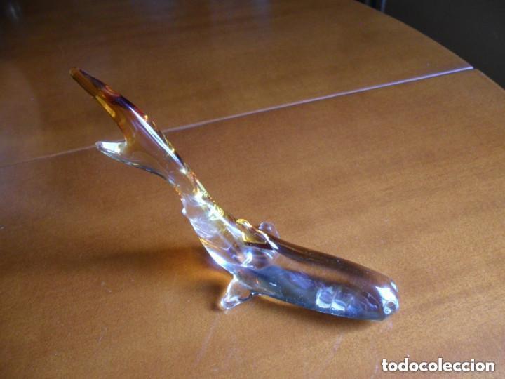 Antig&uuml;edades: TIBUR&Oacute;N EN CRISTAL DE MURANO - Foto 3