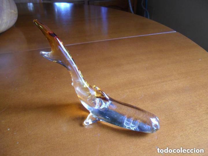 Antig&uuml;edades: TIBUR&Oacute;N EN CRISTAL DE MURANO - Foto 4