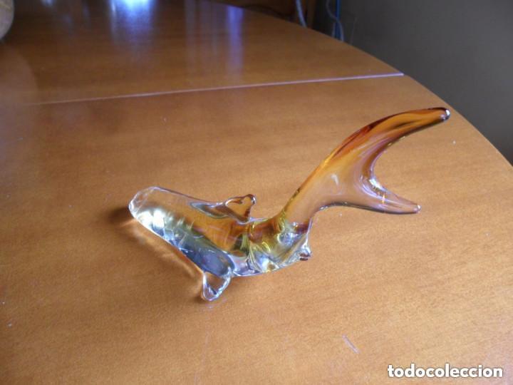 Antig&uuml;edades: TIBUR&Oacute;N EN CRISTAL DE MURANO - Foto 6