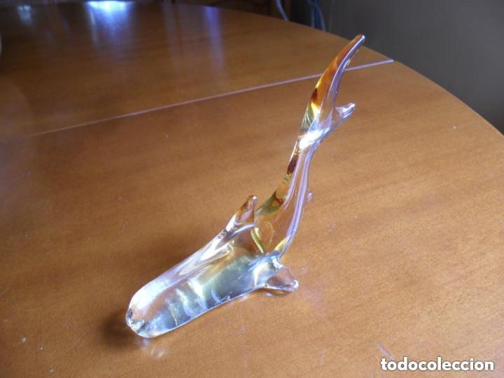 Antig&uuml;edades: TIBUR&Oacute;N EN CRISTAL DE MURANO - Foto 7