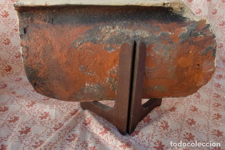 Antig&uuml;edades: TEJA ARABE PINTADA A MANO - Foto 2