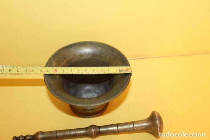 Antig&uuml;edades: ANTIGUO MORTERO O ALMIREZ DE BRONCE - Foto 9