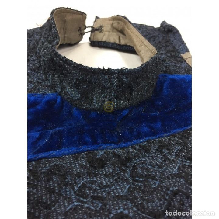 Antig&uuml;edades: Antigua pechera de algod&oacute;n brochado - Foto 3