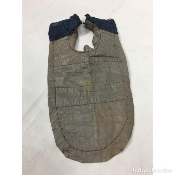 Antig&uuml;edades: Antigua pechera de algod&oacute;n brochado - Foto 4
