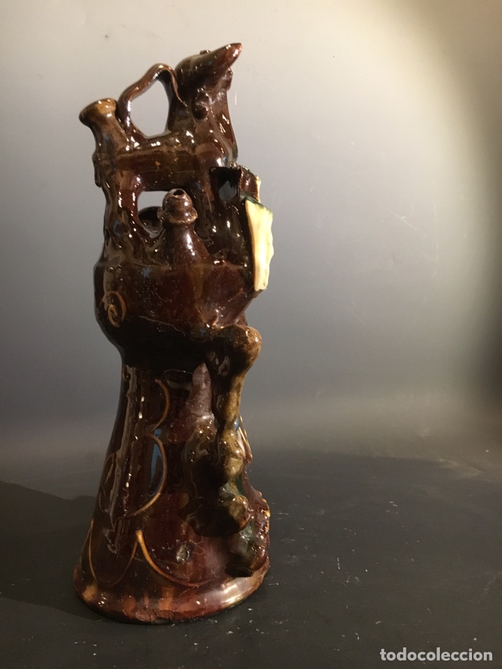 Antig&uuml;edades: Precioso botijo de colecci&oacute;n de Cuenca. - Foto 4