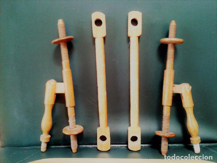 Antig&uuml;edades: Bastidor rectangular antiguo de madera para tejer o bordar. Regulable con tuercas de tensi&oacute;n. ,15,5 - Foto 11