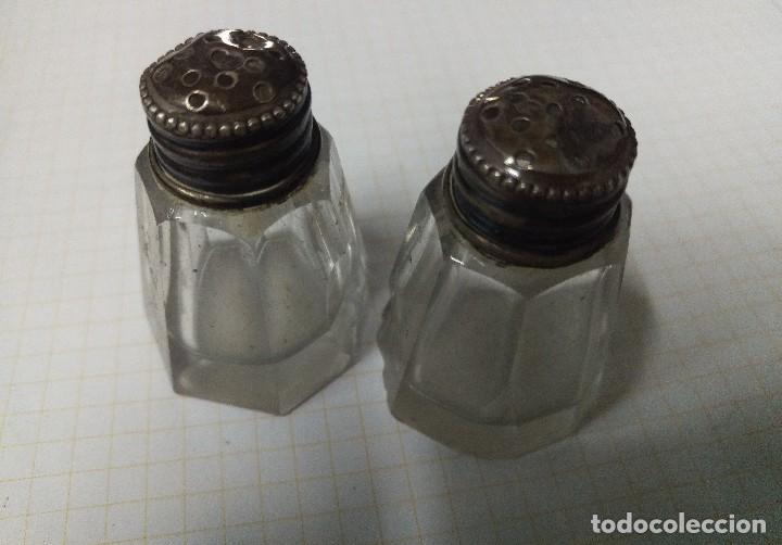 Antig&uuml;edades: SALEROS DE PLATA Y CRISTAL - Foto 1