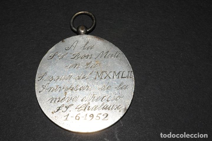 Antig&uuml;edades: MEDALLA DE PLATA PROGRES VIRTUT I AMOR A&Ntilde;O 1952 CLAVE CORAL - Foto 5