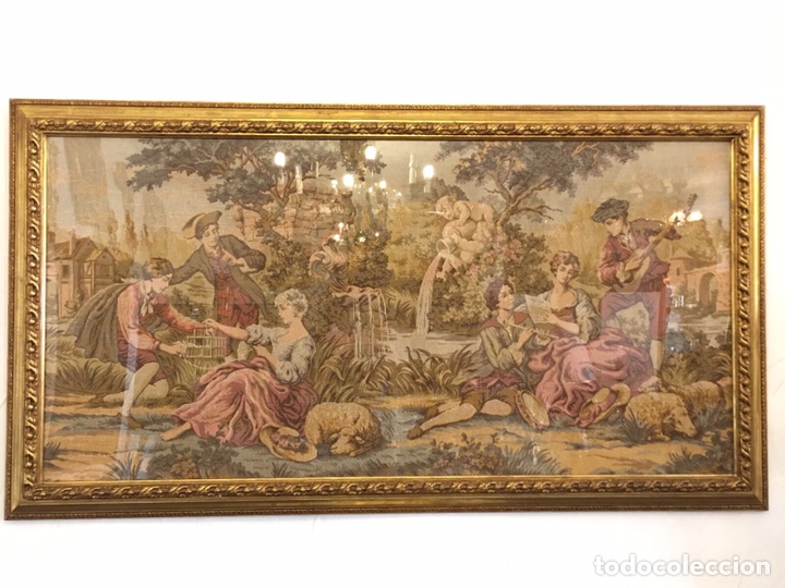 Antig&uuml;edades: GRAN TAPIZ ENMARCADO- - Foto 1