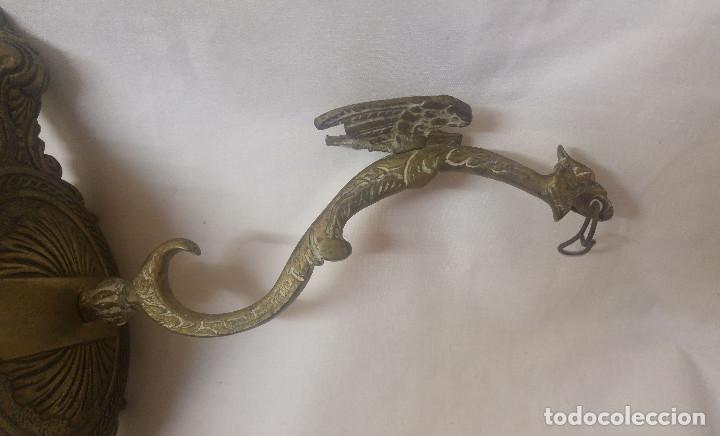 Antig&uuml;edades: APLIQUE DE BRONCE CON FORMA DE DRAGON -IMPRESIONANTE - Foto 2