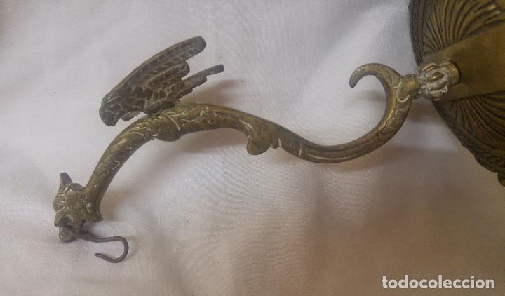 Antig&uuml;edades: APLIQUE DE BRONCE CON FORMA DE DRAGON -IMPRESIONANTE - Foto 5