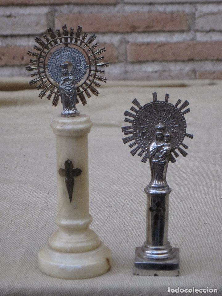 Antig&uuml;edades: LOTE DE DOS FIGURAS DE LA VIRGEN DEL PILAR. - Foto 1