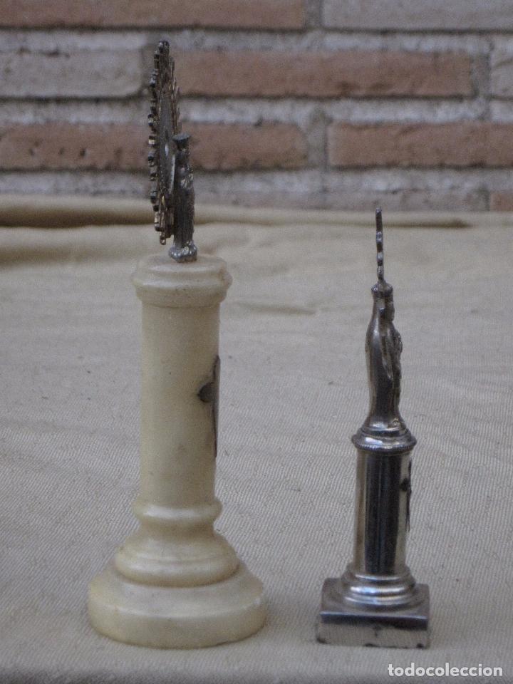 Antig&uuml;edades: LOTE DE DOS FIGURAS DE LA VIRGEN DEL PILAR. - Foto 2