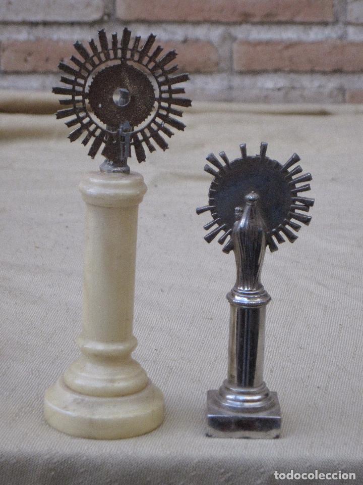 Antig&uuml;edades: LOTE DE DOS FIGURAS DE LA VIRGEN DEL PILAR. - Foto 3